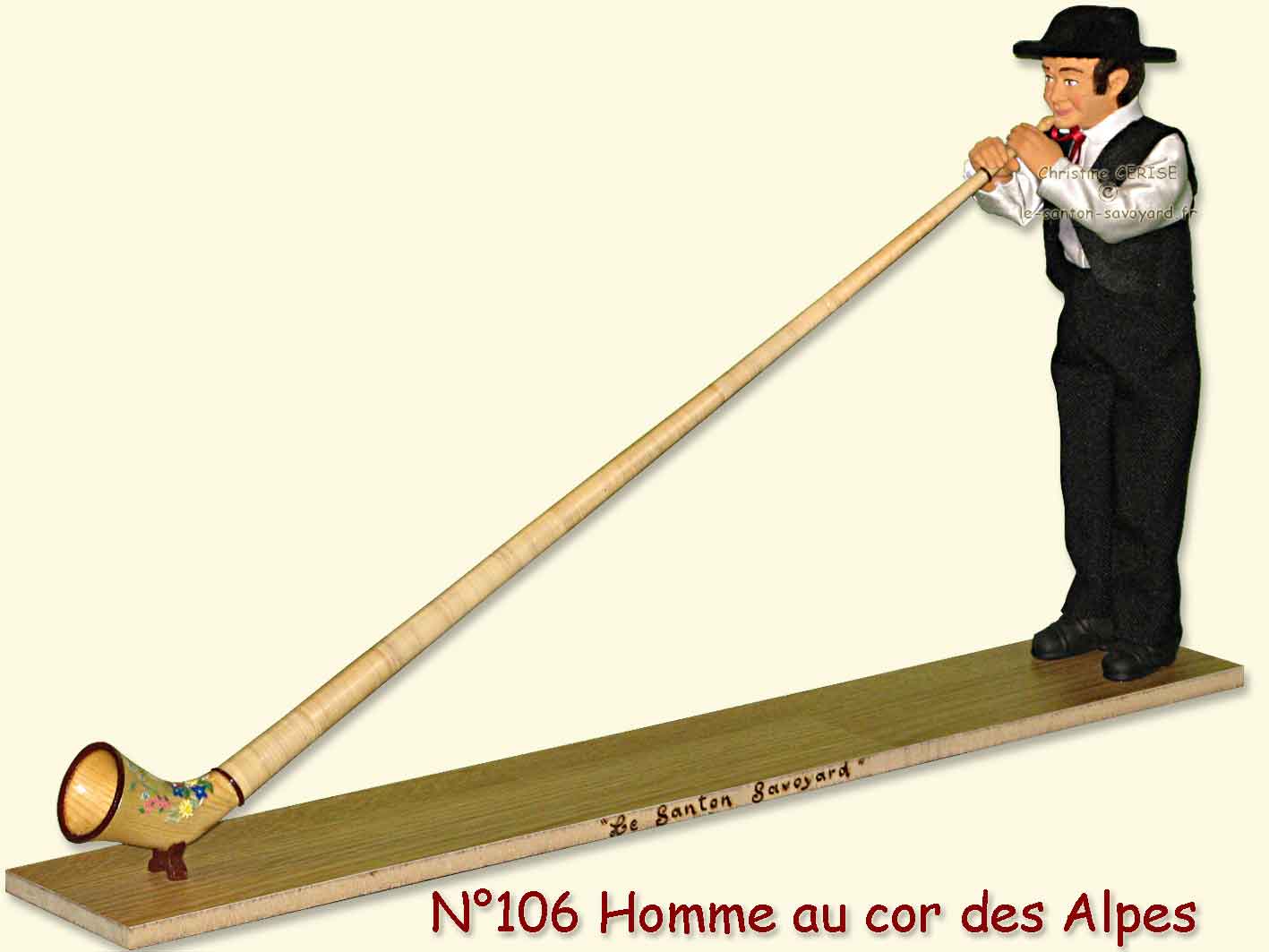 N°106 Homme au cor des Alpes
